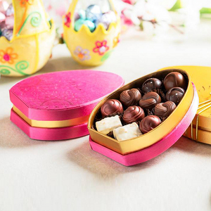 Hộp Bao Bì Sô Cô La Màu Vàng Phục Sinh Hình Quả Trứng Tùy Chỉnh Hộp Quà Tặng Bao Bì Sô Cô La Các Tông Có Logo - Product Image 5