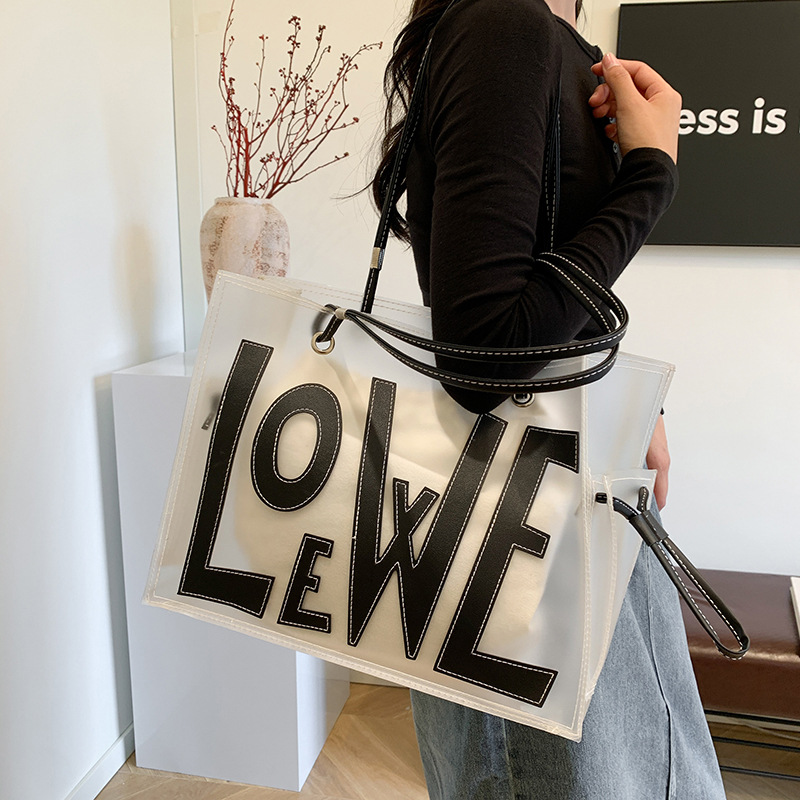White-Large letter