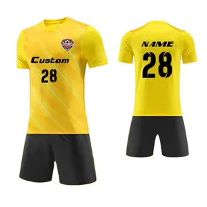 Özel erkekler futbol forması t shirt uniform üniforma eğitim seti eşofman futbol retro forması