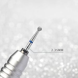 LOGO personnalisé fournisseur d'ongles forme de boule haute qualité fraise à ongles machine de manucure diamant fin <span class=keywords><strong>russe</strong></span> forets à ongles - Product Image 3