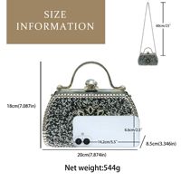 Sac de soirée métallique Miss Unique avec sertissage de diamants, pochette rigide scintillante pour femme avec strass, sac à main de banquet, pochette de bal