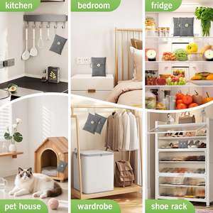 Sacs de purification d'air solides au charbon de bambou activé Absorbeur d'odeurs Écologique Réutilisable pour la maison <span class=keywords><strong>Armoire</strong></span> à chaussures de voiture - Product Image 4