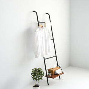 <span class=keywords><strong>Porte</strong></span>-vêtements sur pied en bois de chêne MDF avec cadre en acier - Product Image 4