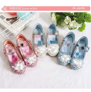 Chaussures de danse pour enfants, mode printemps-automne, chaussures en cristal pour filles, chaussures à semelle souple, chaussures simples - Product Image 3