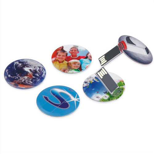 Round Usb Driver Bank Credit Flash Cards Business Gift Memoria Usb Flash Disks Bulk Sale 2.0 3.0 4GB 8GB 16GB 32GB 64GB