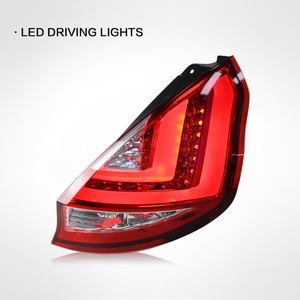 Feux arrière de voiture pour <span class=keywords><strong>Ford</strong></span> <span class=keywords><strong>Fiesta</strong></span> 2009-2015, ensemble de feux arrière LED, feux de signalisation clignotants, accessoires automobiles - Product Image 2
