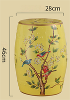 Tabouret en céramique de style antique, design chinois traditionnel, écologique, peint à la main, en porcelaine, décoration d'intérieur