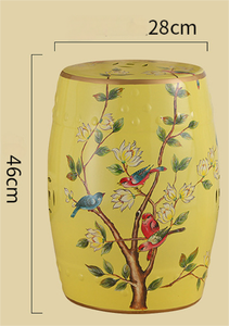 Taburete de Cerámica con Diseño Tradicional Chino, Ecológico, Pintado a Mano, Estilo Antiguo, Decoración para el Hogar - Product Image 6