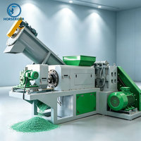 Machine de déshydratation, séchage, pressage et granulation automatique pour sacs tissés en PE/PP, avec contrôle PLC