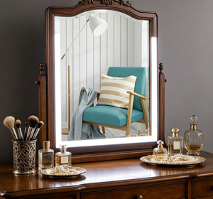 LED <b>Vanity</b> <b>Mirror</b> Touch Screen Makeup <b>Mirror</b> Illuminated Dressing <b>Table</b> <b>Mirror</b> for Bathroom Bedroom - Product Image 3