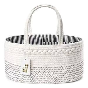 Cesta de pañales para bebés con cuerda de algodón, superventas, diseño personalizado, nuevo estilo <span class=keywords><strong>2023</strong></span> - Product Image 1