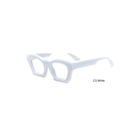 Montures de lunettes optiques œil-de-chat carrées audacieuses en acétate TR pour lunettes de vue tendance OEM ODM Logo personnalisé