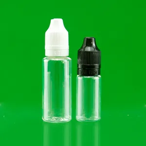 10ml 20ml PET-Kunststoff verpackung Leere Plastik kappe Flüssige Öl flaschen mit kinder sicherer Kappe