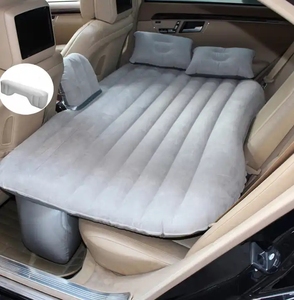 Matelas gonflable de voyage en PVC floqué pour siège arrière de voiture, vente en gros, bonne qualité - Product Image 2