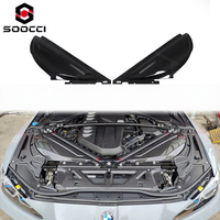 Couvercle d'admission de moteur en fibre de carbone sèche pour BMW G80 G81 M3 G82 G83 M4 Couvercle de capot d'admission d'air froid pour pièces automobiles Capots