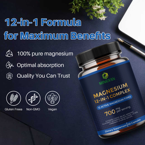 Complément de magnésium pour adultes OEM |   Complexe de magnésium multi-formes à absorption élevée pour le sommeil et la relaxation musculaire - Product Image 4