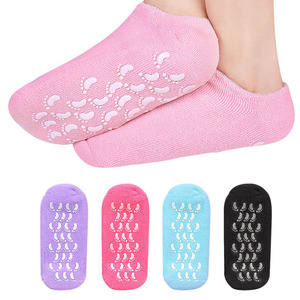 Chaussettes hydratantes <span class=keywords><strong>pour</strong></span> semelles, gel <span class=keywords><strong>pour</strong></span> talons, chaussettes de spa <span class=keywords><strong>pour</strong></span> réparer et adoucir les peaux sèches et gercées des <span class=keywords><strong>pieds</strong></span> - Product Image 1