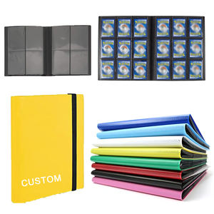 Reliure de cartes à collectionner personnalisée avec logo jaune premium, 9 pochettes, 360 cartes, TCG MTG Yugioh, reliure de cartes de sport, reliure de cartes à collectionner, porte-cartes Pokemoned - Product Image 1