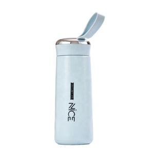 Vente en gros d'usine - Contenant à eau en verre bleu de luxe de 400 ml pour l'école, idéal pour un cadeau - Product Image 1