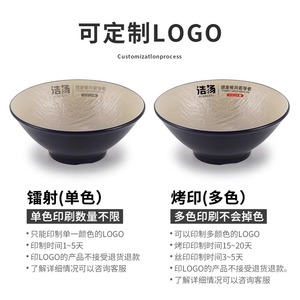 Tazones de melamina especiales, tazones de ramen de plástico estilo japonés que imitan porcelana, tazones para fideos, tazones comerciales para sopa - Product Image 4