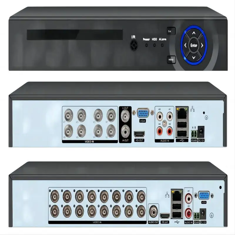 8CH DVR Nền Kinh Tế Xmeye VMS 8CH XVR 6 trong 1dvr cho AHD CVI TVI CVBS Analog và đầu vào 8 kênh 2MP DVR với âm thanh và 1080P 4CH DVR