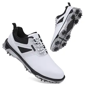 बर्फ पुरुषों की पुष्ट गोल्फ जूते गोल्फ जूते संतुलन और प्रदर्शन के लिए बनाया गया बदली Spikes, निविड़ अंधकार, गोल्फ जूते पुरुषों वाई