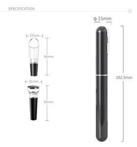 C5 3in1 Pourer Manual Air Pressure Stopper Corkscrew Air <b>Pump</b> <b>Wine</b> Opener With Foil Cutter Gift Box - Product Image 2
