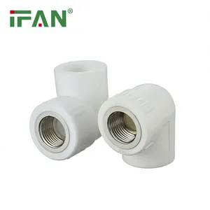 Ifan Chất Lượng Cao Kích Thước Đầy Đủ Màu Trắng 125Mm Ppr Nữ Chủ Đề Khuỷu Tay Ppr Phụ Kiện