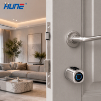 Serrure de porte intelligente sans clé avec empreinte digitale et mot de passe, application Tuya, IP65 anti-poussière, sécurité électronique de grade C, en alliage de zinc, pour l'Europe