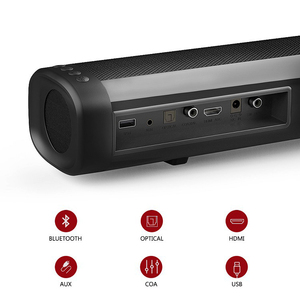 Barre de son murale pour cinéma maison avec caisson de basses intégré pour système de cinéma maison TV - Product Image 4