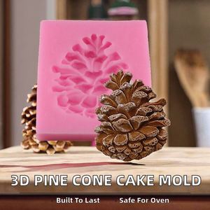DIY Pinecone Christmas Series <b>Silicone</b> Fondant Molds, Cake Border Decorating <b>Tools</b>, Chocolate Molds - Product Image 3