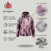 Veste de montagne professionnelle pour homme avec logo personnalisé, imperméable 20k, camouflage, coque rigide, veste de randonnée en plein air, fabrication OEM, tactique