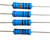Resistor Film Logam Tetap 1/4W 100 Ohm Presisi 0.1% DIP, Kustomisasi Langsung dari Pabrik