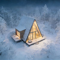 Villa préfabriquée haut de gamme, maison à structure légère en acier