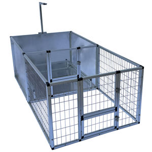 Amerika birleşik devletleri depo 7 gün kapı Metal ve cam köpek Whelp Ing kutusu büyük alüminyum köpek yükseltilmiş Whelp Ing kutusu ile çit - Product Image 1