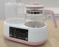 JOYSATR Stérilisateur à vapeur pour biberon 4 en 1 et modulateur de lait pour bébé avec écran LED