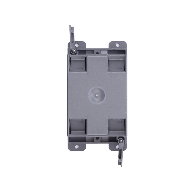 Barep US Standard 1-Gang Plastic Outlet Box ETL Listed UL 514C UL94 V0 Flame Retardant Gray Custom Color for Residential Wiring
