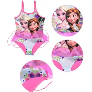 Bikini girls' swimsuit ice and snow Wonderland 2 cartoon one-piece swimsuit