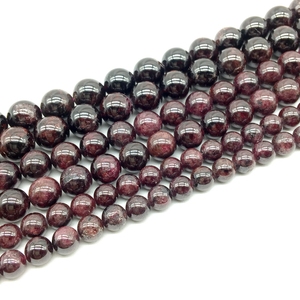 Pietra di granato naturale <span class=keywords><strong>perline</strong></span> rotonde <span class=keywords><strong>4</strong></span> mm 5 mm 6 mm 7 mm 8mm 10 mm 12 mm per gioielli <span class=keywords><strong>da</strong></span> te - Product Image 2