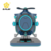 Simulador de Vuelo de Helicóptero, Cabina de Simulación de Vuelo, Simulador de Entrenamiento de Aeronaves, Máquina de Juego de Realidad Virtual, Simulador de Vuelo 9D con Movimiento