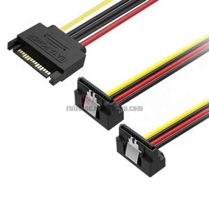 Sata接口一分为两个扩展串行端口固态硬盘电源驱动器15Pin1分钟2延长线 - Product Image 2