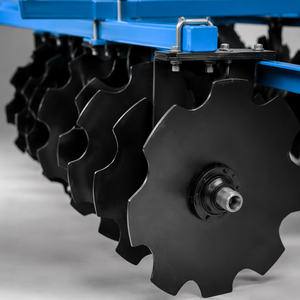 Herse à disques robuste combinée avec <span class=keywords><strong>broyeur</strong></span> de sol pour le défrichement, le désherbage et le labourage, herse à disques tractée par tracteur 80 CV pour la ferme - Product Image 5