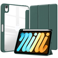 Étui de protection antichoc transparent en PU et PC de qualité supérieure pour tablette iPad Mini 6 Mini 7 8,3 pouces avec support pour stylet