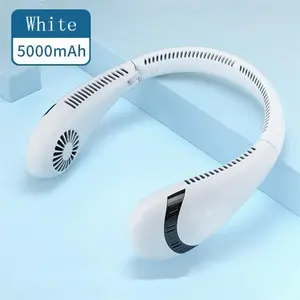 Pieghevole senza foglie Mini Hanging Neck Cooling Hung Band Fan <span class=keywords><strong>2023</strong></span> ventilatore da collo senza lama portatile e indossabile Usb ricaricabile - Product Image 3