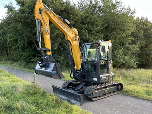 Excavatrice hydraulique de 5,8 tonnes SE58SR haute performance, fournie directement par l'usine, pelle sur chenilles midi fiable, meilleur prix, livraison rapide - Product Image 1