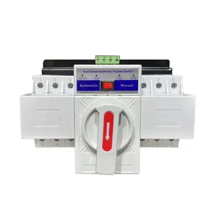 Fabrieksprijs Ce Automatische Overdrachtsschakelaar Dual Power Omschakeling Schakelaar Ac 3P/4P 100a 125a Ats Voor Generator