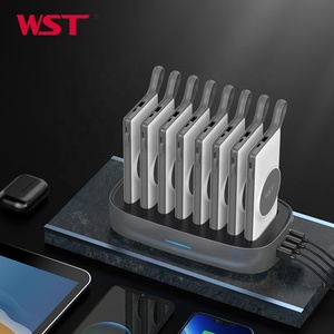 โรงงาน WST ผู้ผลิตโดยตรง (OEM) สถานีชาร์จโทรศัพท์แบบแม่เหล็กพกพา สถานีชาร์จไร้สายพกพา แบตสำรอง 10000mah - Product Image 6
