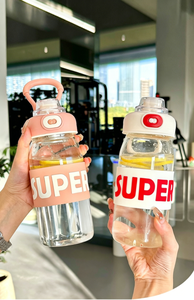 Botella de Agua de Vidrio Reutilizable a Prueba de Fugas de 620 ml/780 ml con Funda para Uso Unisex - Product Image 5