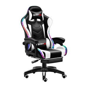 <span class=keywords><strong>Silla</strong></span> Gaming de Cuero PU de Nuevo Estilo Venta al Por Mayor de Fábrica <span class=keywords><strong>Silla</strong></span> Gamer Reclinable con Barra de Luz LED <span class=keywords><strong>Silla</strong></span> de Carreras RGB - Product Image 2
