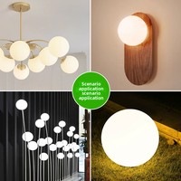 Abat-jour rond en verre givré minimaliste créatif, motif nuage, design à ouverture unique, couvercle de suspension pour éclairage domestique